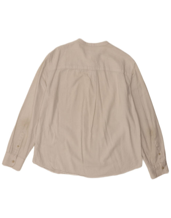 Zara Mens Pullover Shirt Large White