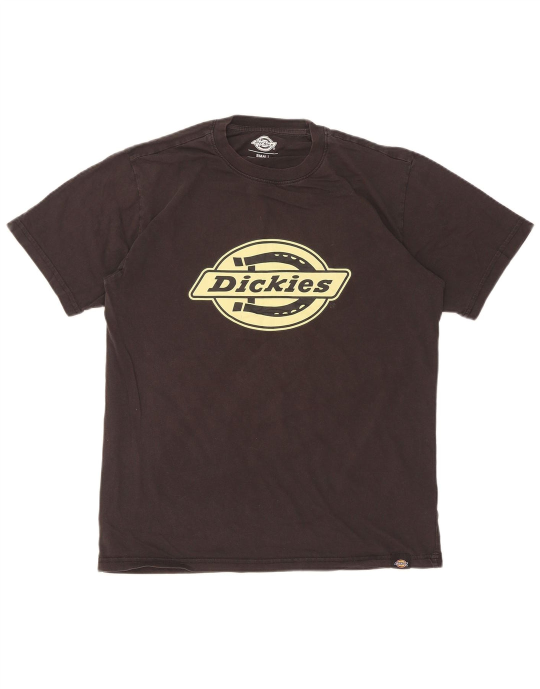 Dickies Mens Graphic T-Shirt Top Small Black Cotton