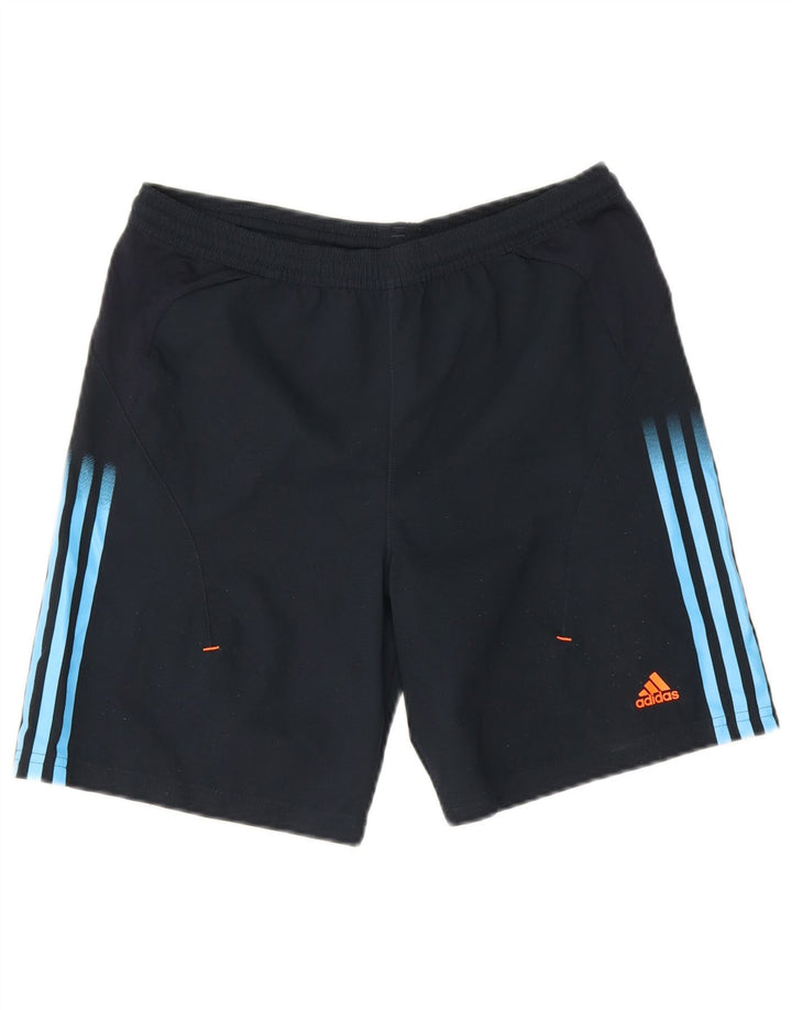 Adidas Boys Climacool Sport Shorts 13-14 Years Navy Blue Polyester