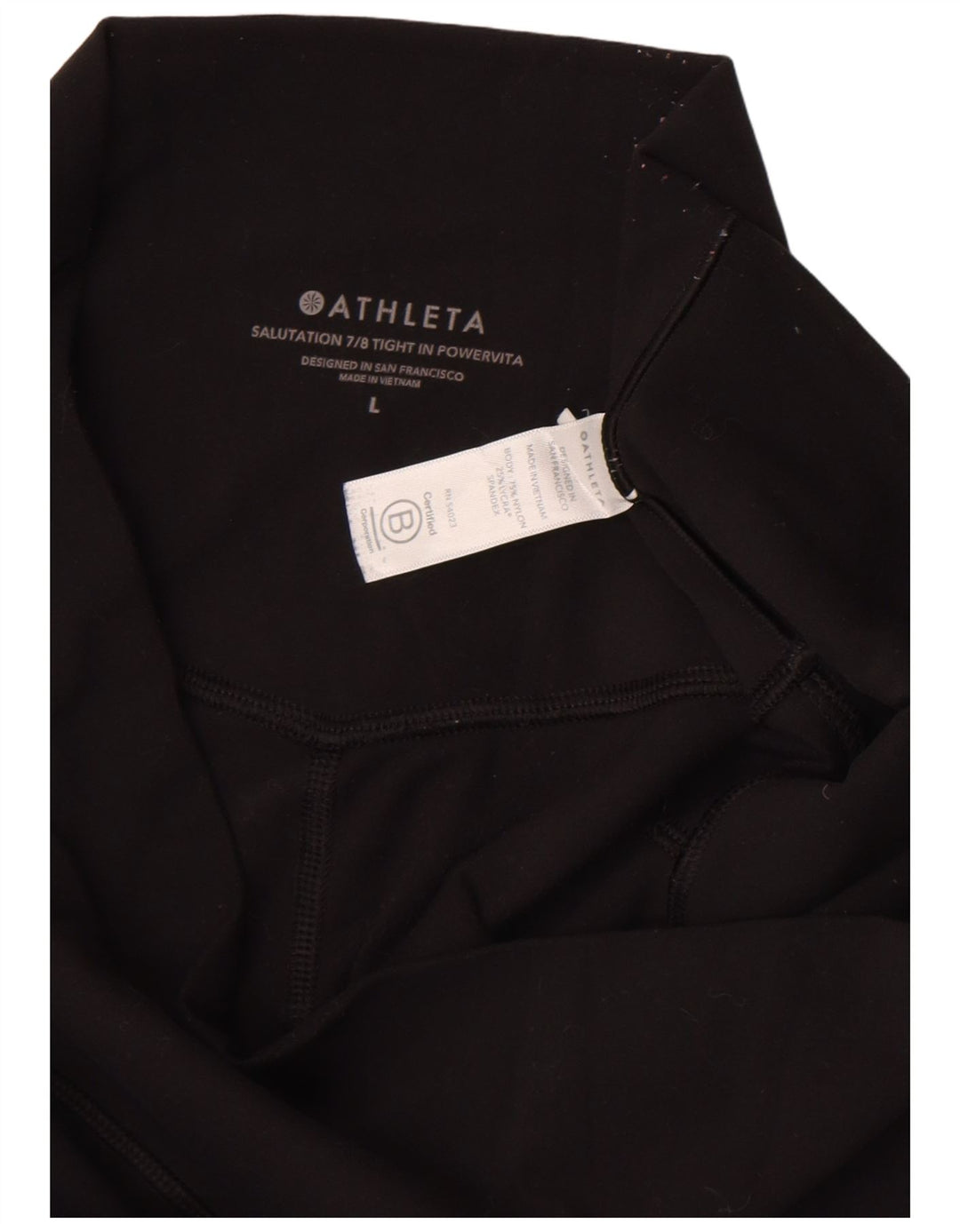 Athleta Womens Capri Leggings UK 16 Large  Black Nylon