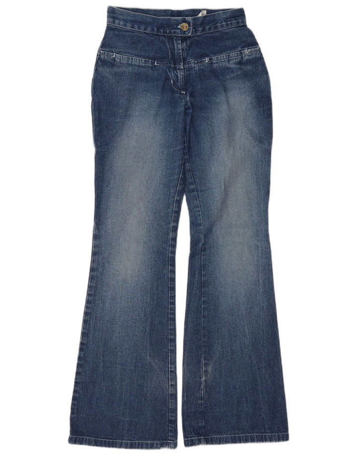 Vintage Womens Flared Jeans UK 8 Small W26 L31 Blue Cotton