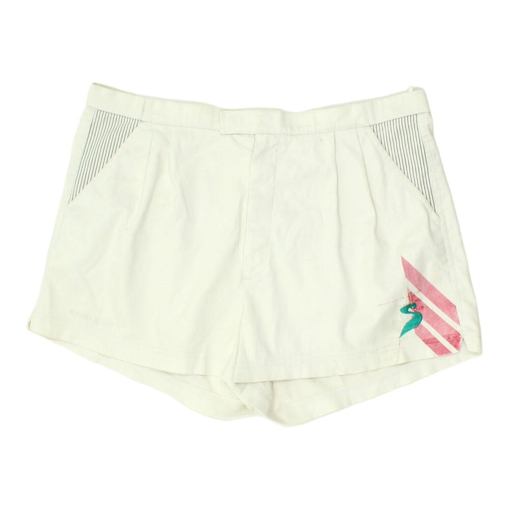 Adidas Stefan Edberg Mens White Tennis Shorts | Vintage 90s Sportswear VTG | Vintage Messina Hembry | Thrift | Second-Hand Messina Hembry | Used Clothing | Messina Hembry 