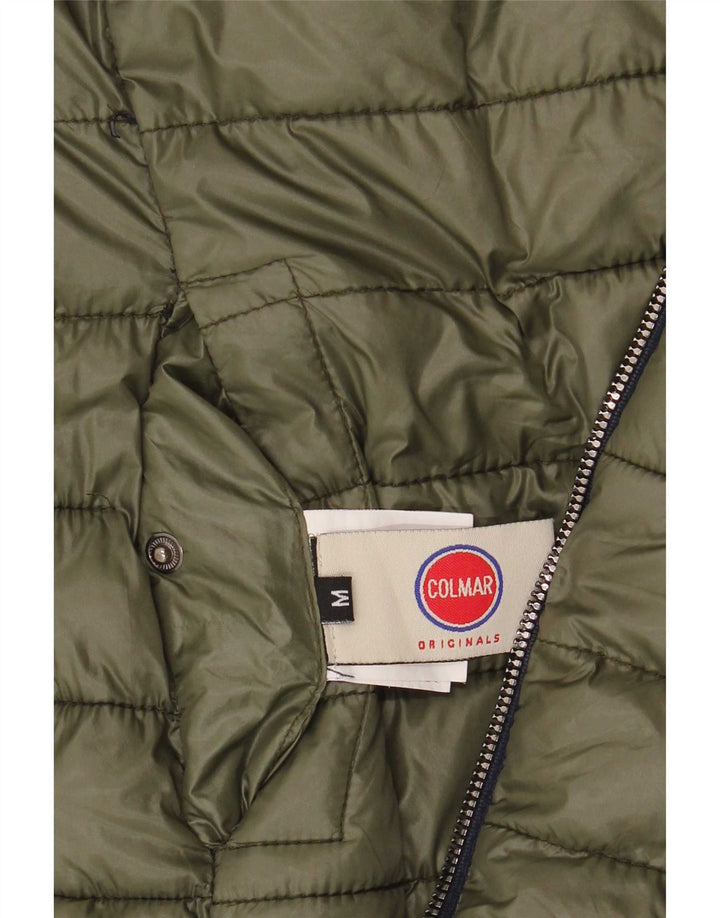 Colmar Womens Hooded Reversible Padded Coat UK 12 Medium Navy Blue Nylon