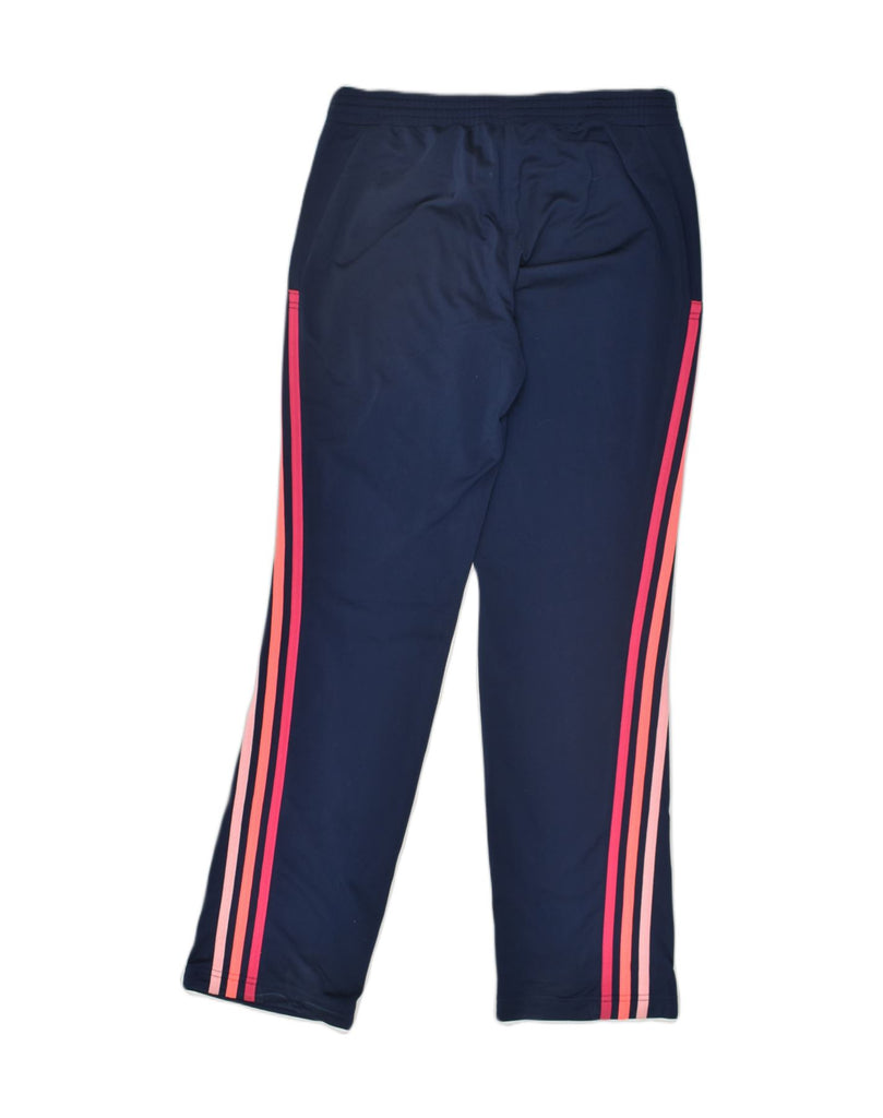 ADIDAS Womens Tracksuit Trousers UK 8-10 Small Navy Blue Polyester | Vintage Adidas | Thrift | Second-Hand Adidas | Used Clothing | Messina Hembry 