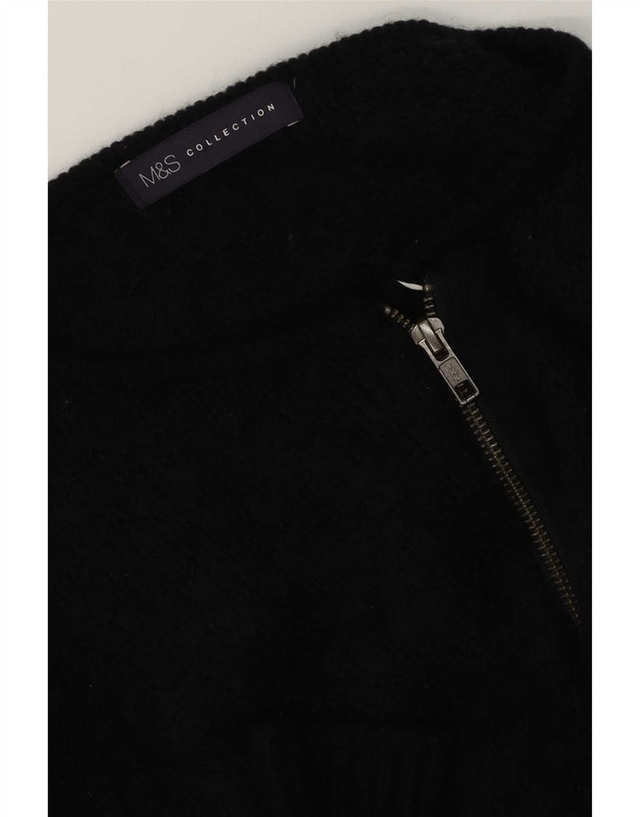 Marks & Spencer Womens Cardigan Sweater UK 12 Medium Black