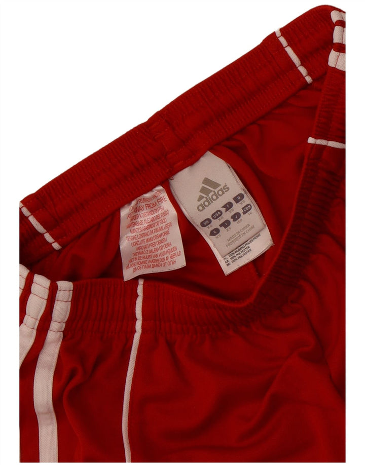 Adidas Boys Climalite Sport Shorts 7-8 Years XS Red Polyester