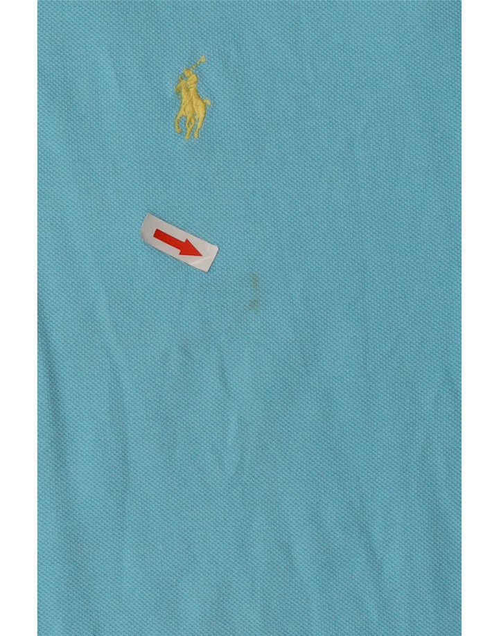 Polo Ralph Lauren Mens Polo Shirt Medium Blue Cotton