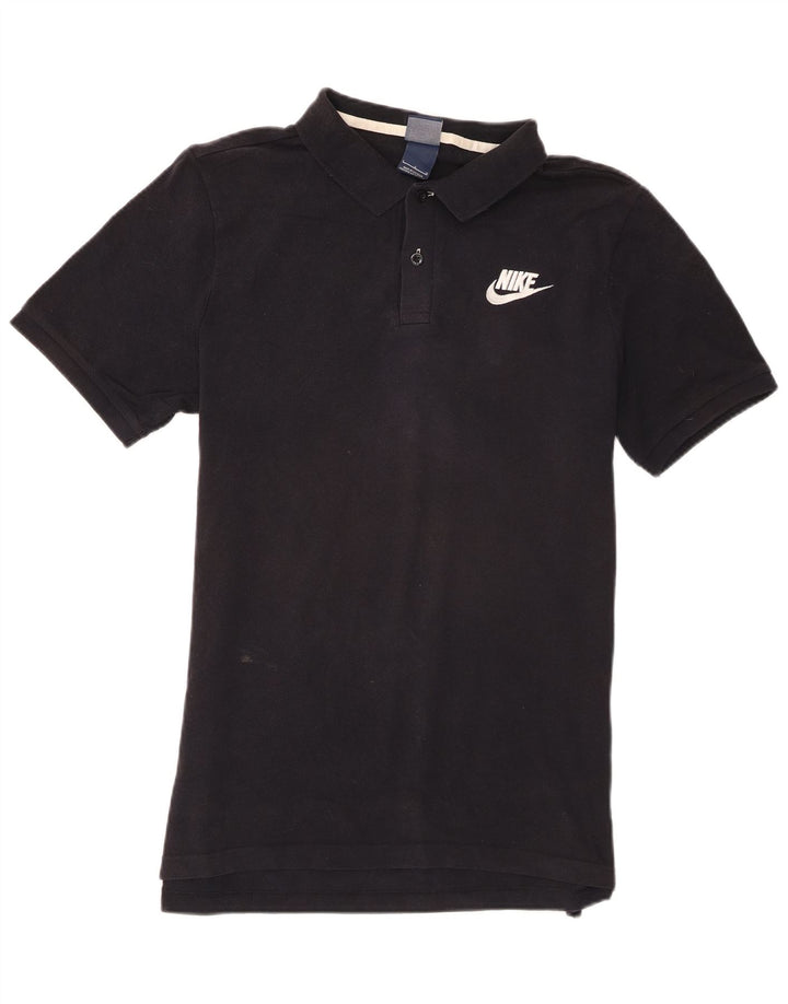 Nike Mens Polo Shirt Large Navy Blue Cotton