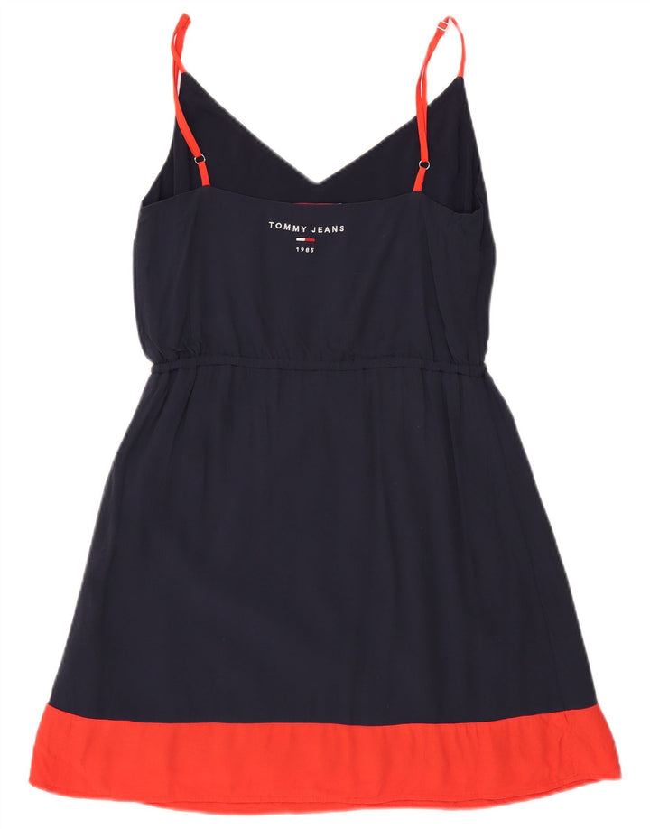 Tommy Hilfiger Womens Slip Dress UK 10 Small Navy Blue Polyester