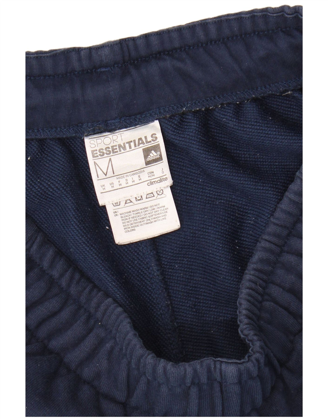 ADIDAS Mens Climalite Sport Shorts Medium  Navy Blue Cotton