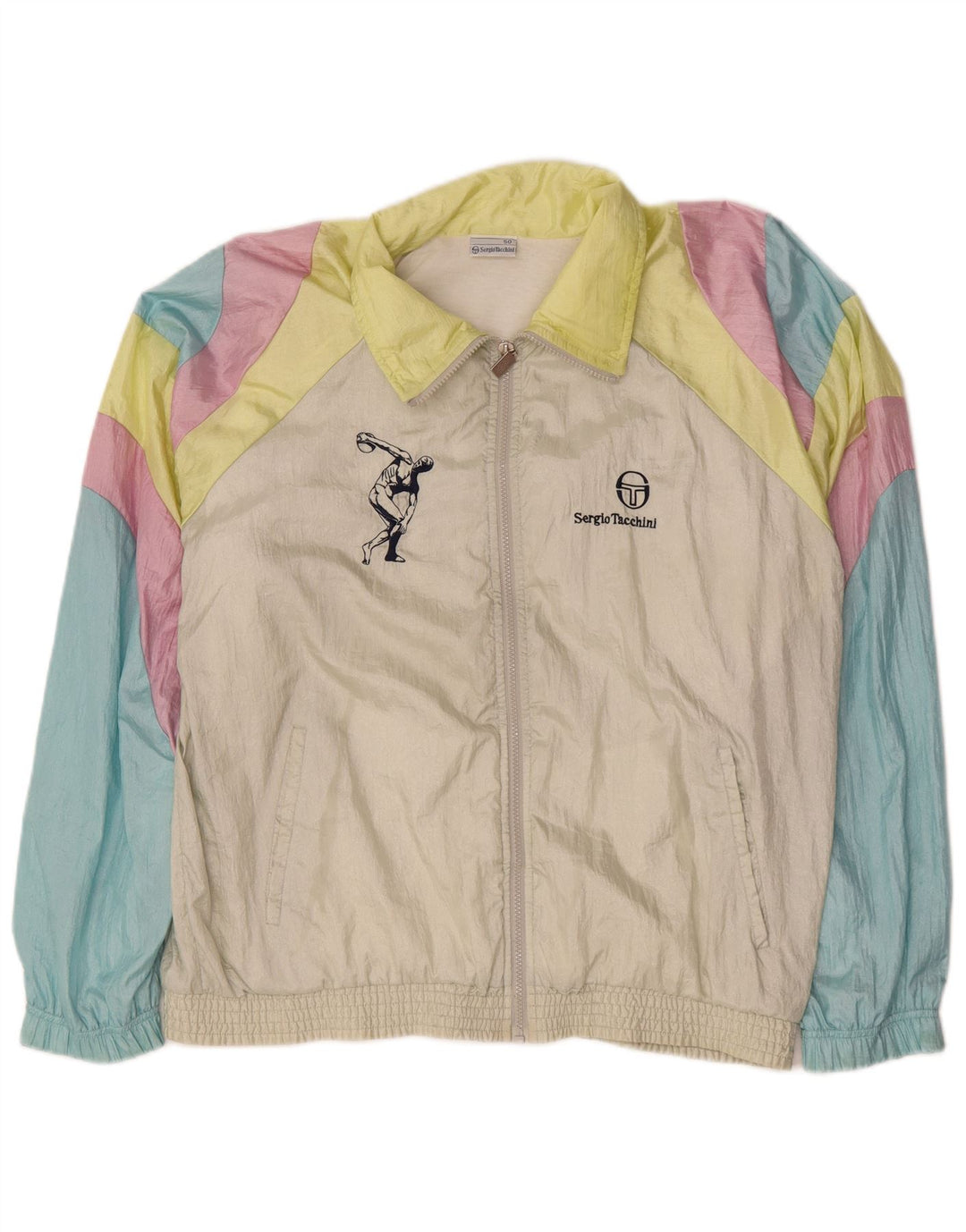 Sergio Tacchini Mens Graphic Tracksuit Top Jacket IT 50 Medium Multicoloure