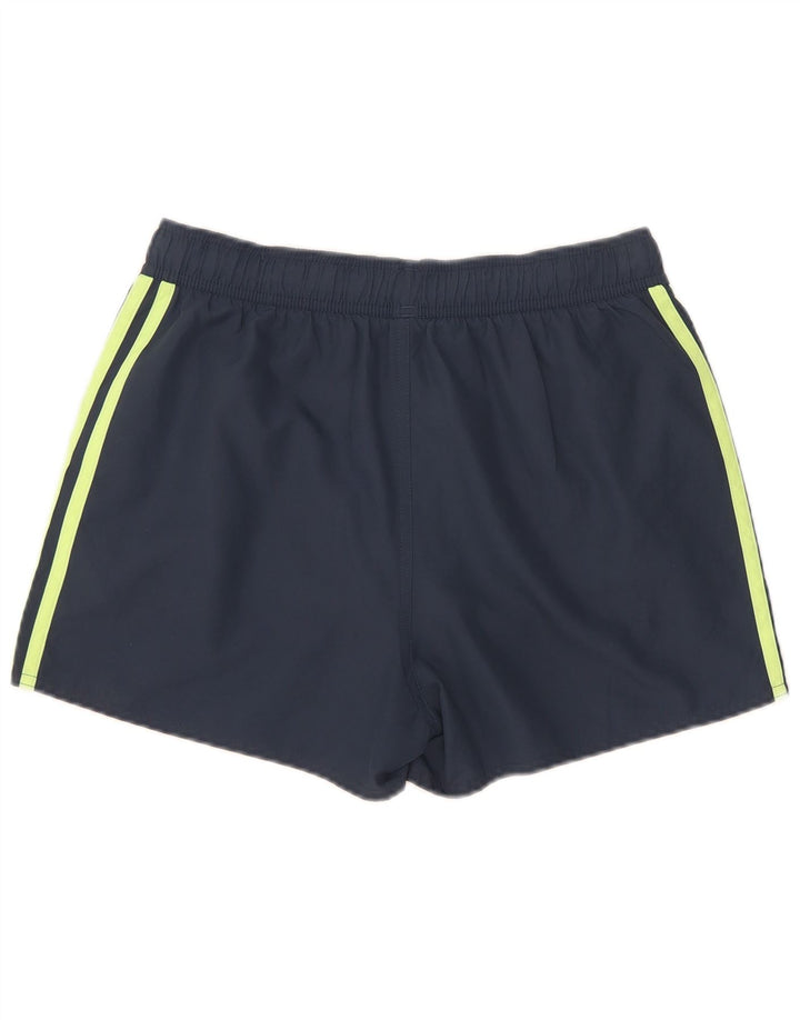 Adidas Womens Sport Shorts UK 10 Small  Navy Blue Polyester