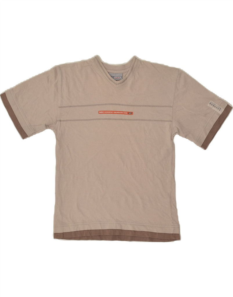 REEBOK Boys Graphic T-Shirt Top 11-12 Years Brown Cotton | Vintage Reebok | Thrift | Second-Hand Reebok | Used Clothing | Messina Hembry 