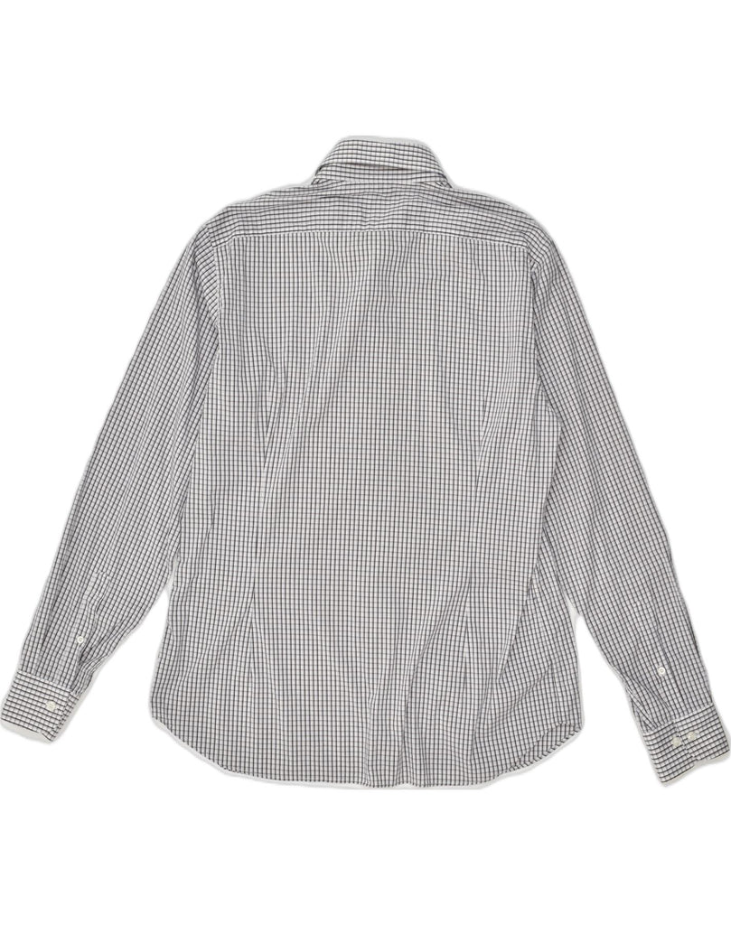 CASSERA Mens Shirt Size 17 1/2 XL White Check Cotton | Vintage Cassera | Thrift | Second-Hand Cassera | Used Clothing | Messina Hembry 