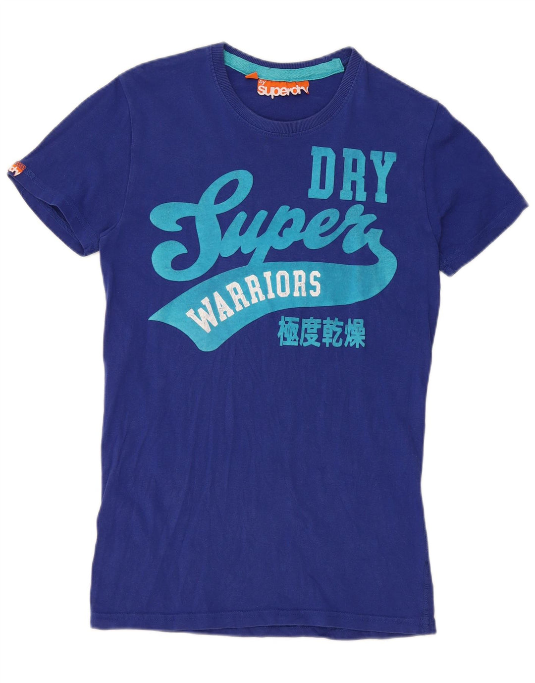 Superdry Mens Graphic T-Shirt Top Small Blue Cotton