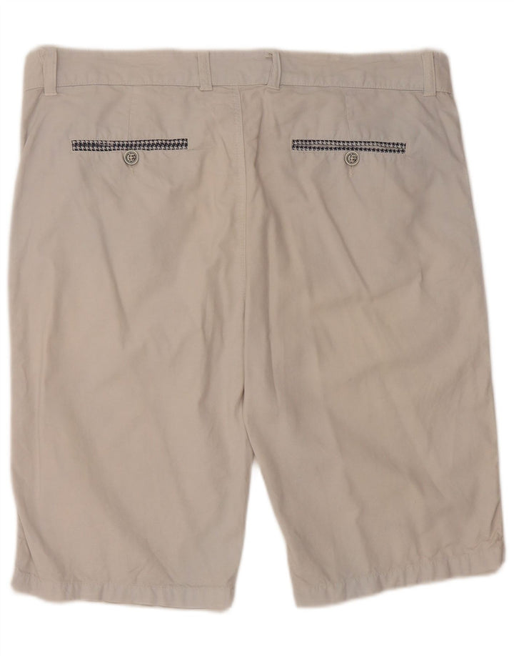 Vintage Mens Chino Shorts W36 Large Grey Cotton