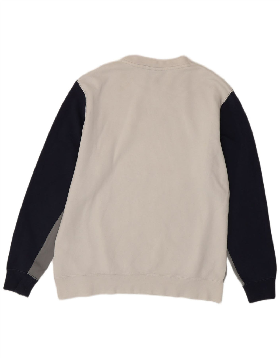 Nike Mens Graphic Sweatshirt Jumper Large White Colourblock Cotton