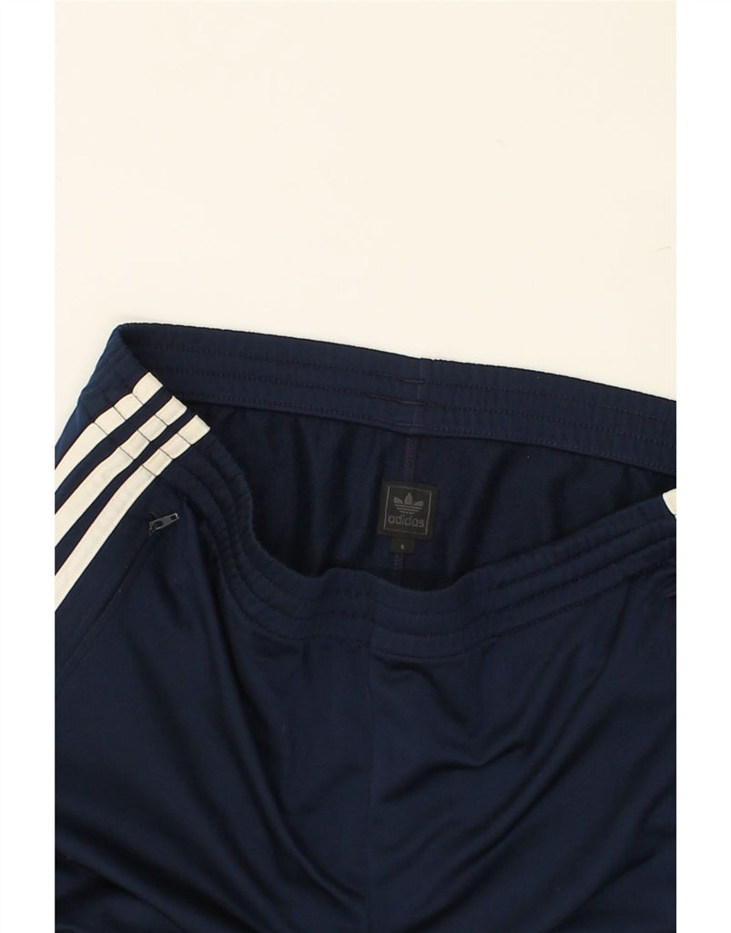 ADIDAS Mens Tracksuit Trousers Small Navy Blue Polyester | Vintage Adidas | Thrift | Second-Hand Adidas | Used Clothing | Messina Hembry 