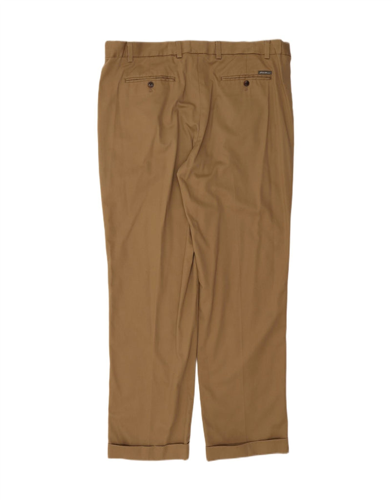 EDDIE BAUER Mens Pegged Chino Trousers W40 L34 Beige Cotton Vintage Eddie Bauer and Second-Hand Eddie Bauer from Messina Hembry 