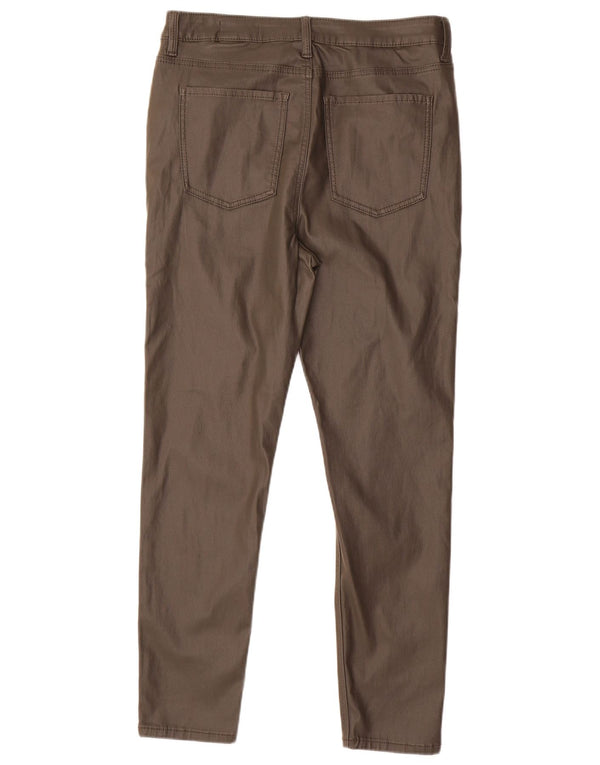 Marks & Spencer Womens Skinny Casual Trousers UK 16 Large W32 L28 Khaki
