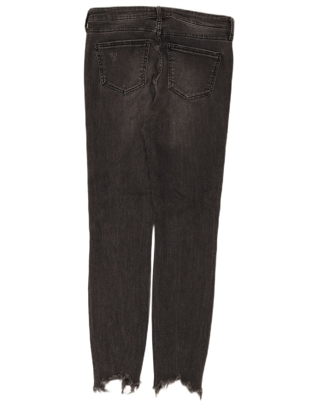 Zara Womens Distressed Skinny Jeans EU 40 Medium W30 L28 Black