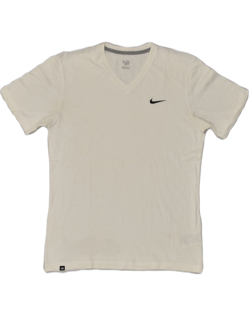 NIKE Mens T-Shirt Top Medium White Cotton | Vintage Nike | Thrift | Second-Hand Nike | Used Clothing | Messina Hembry 