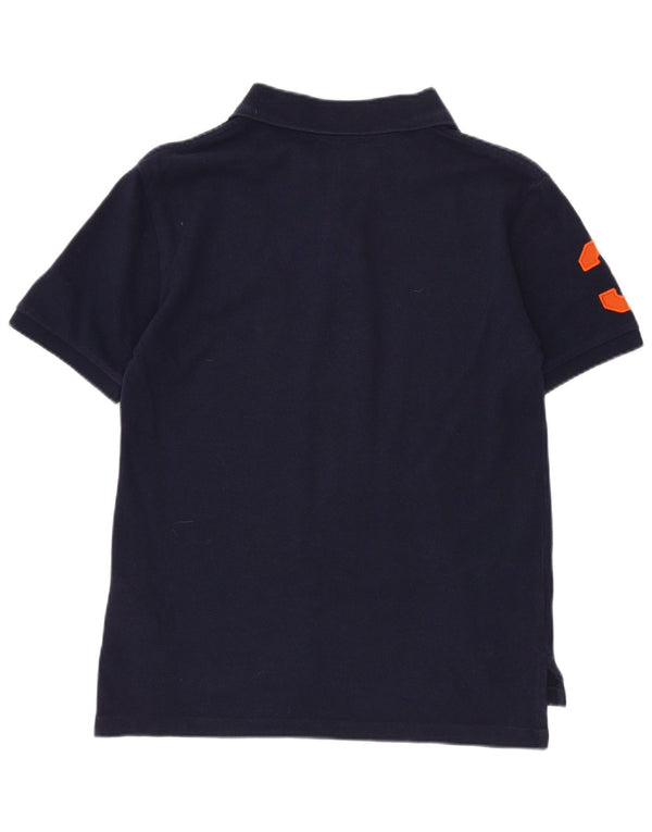 Polo Ralph Lauren Boys Graphic Polo Shirt 10-11 Years Medium Navy Blue