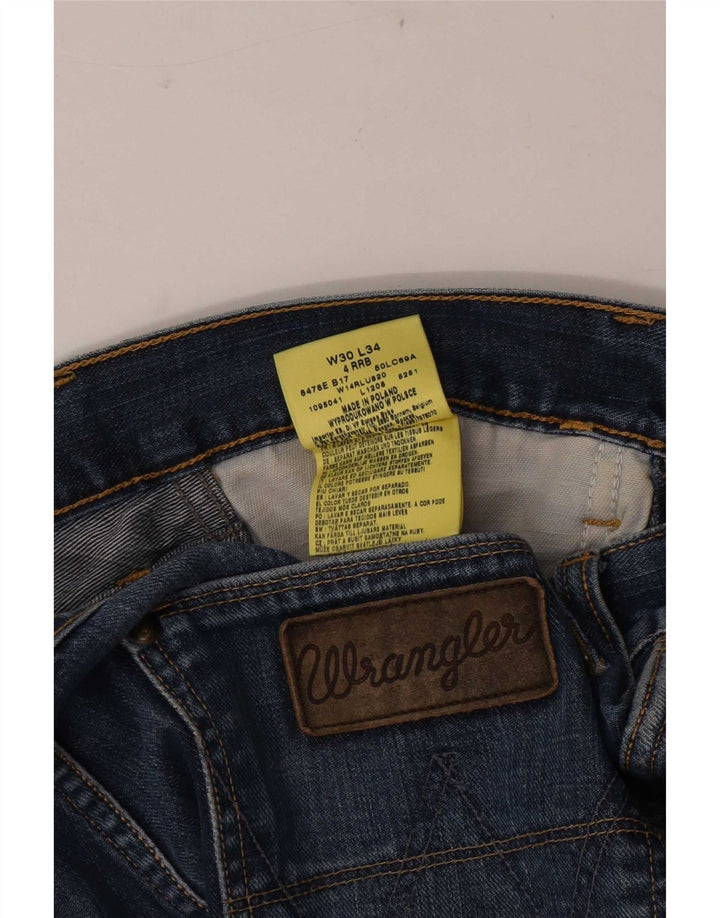 Wrangler Mens 4 RRB Straight Jeans W30 L28 Blue Cotton