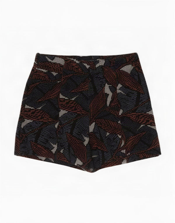 Zara Womens Trafaluc Abstract Pattern Shorts XS W24 Multicoloured