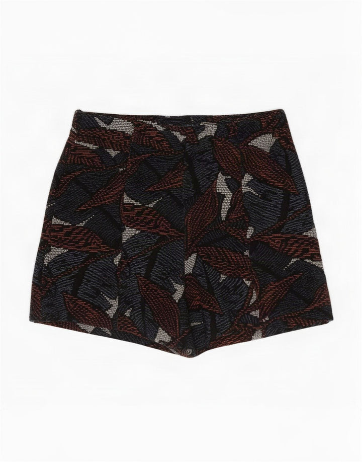 Zara Womens Trafaluc Abstract Pattern Shorts XS W24 Multicoloured