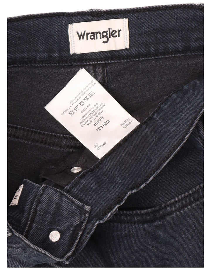 WRANGLER Mens River Slim Jeans W29 L29 Navy Blue Cotton