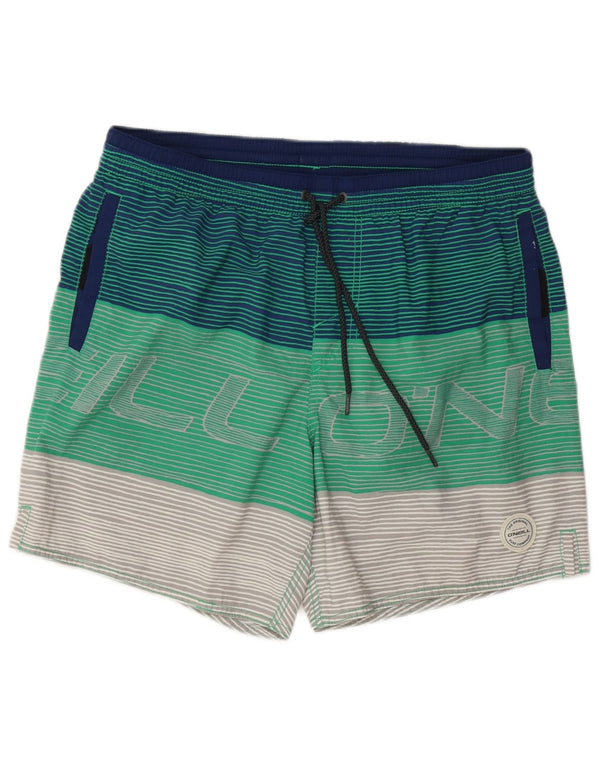 O'Neill Mens Graphic Swimming Shorts Large  Multicoloured Striped Polyester