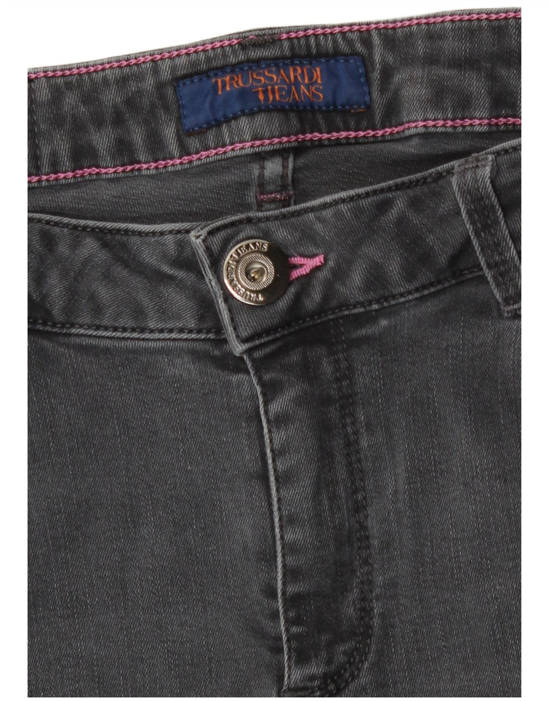 Trussardi Womens Skinny Jeans W28 L32 Grey Cotton