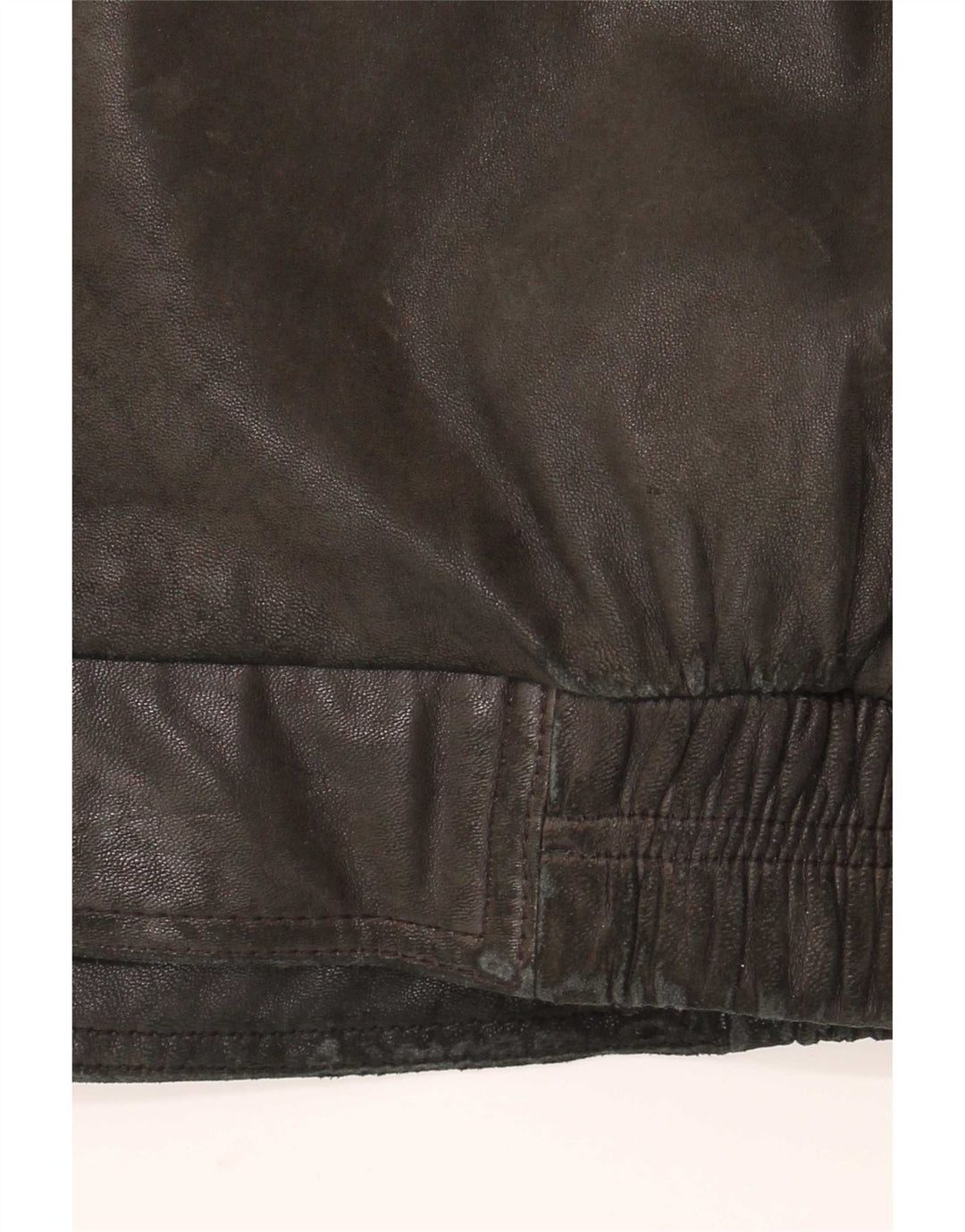 Itallo Mens Leather Jacket UK 40 Large Black