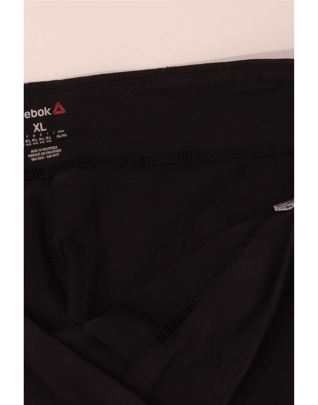 Reebok Womens Capri Leggings UK 18 XL Black Nylon