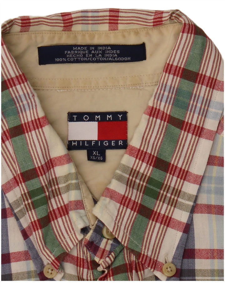 Tommy Hilfiger Mens Shirt XL Multicoloured Check Cotton