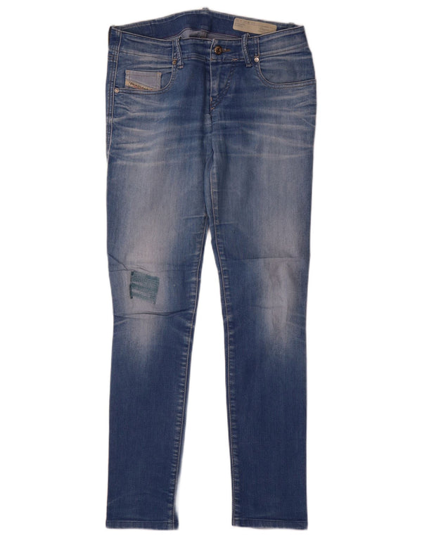 Diesel Womens Guppe Skinny Jeans W27 L30 Blue Cotton