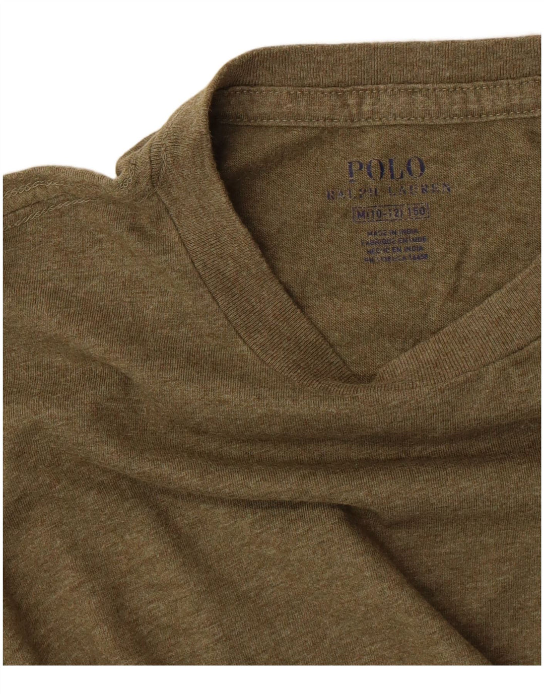 Polo Ralph Lauren Boys Top Long Sleeve 10-11 Years Medium Khaki