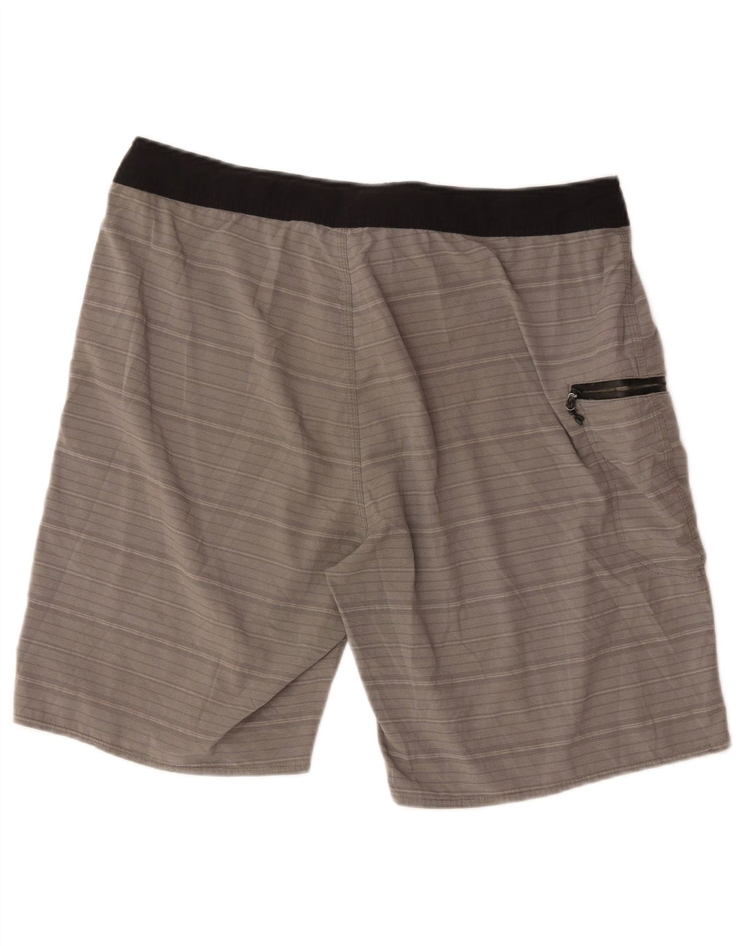 Rip Curl Mens Swimming Shorts Large Grey Striped Polyester