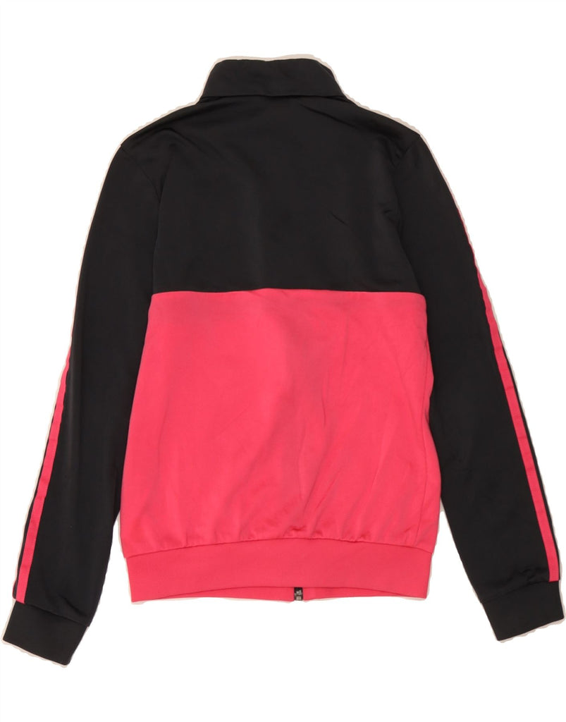 ADIDAS Girls Graphic Tracksuit Top Jacket 11-12 Years Pink Colourblock Vintage Adidas and Second-Hand Adidas from Messina Hembry 