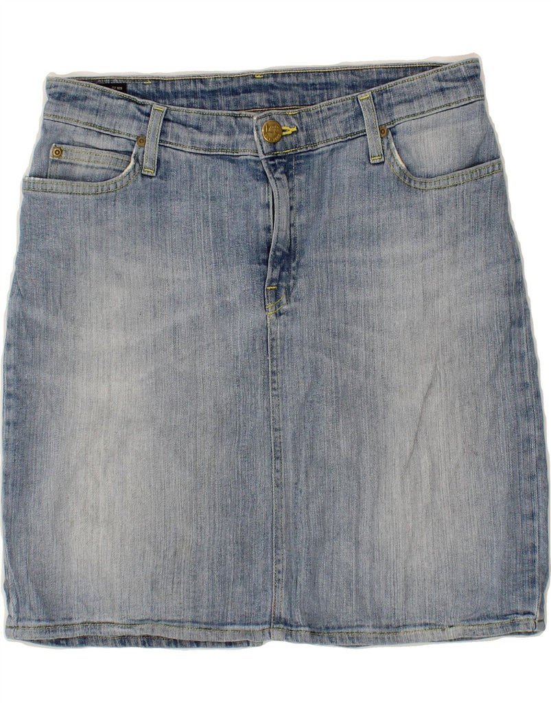 LEE Womens Denim Skirt W30 Medium Blue Cotton Vintage Lee and Second-Hand Lee from Messina Hembry 