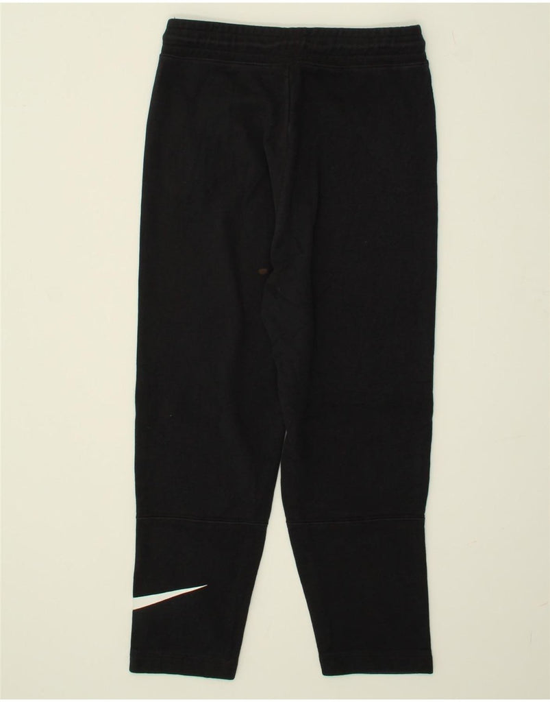 NIKE Mens Graphic Tracksuit Trousers Small Black Cotton | Vintage Nike | Thrift | Second-Hand Nike | Used Clothing | Messina Hembry 