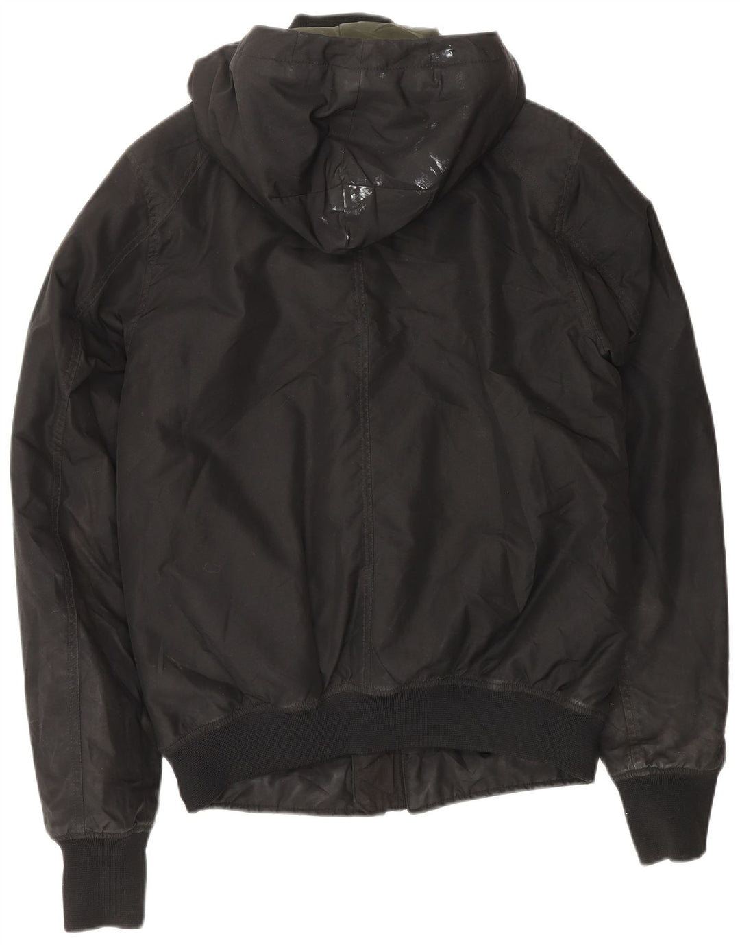 G-Star Mens Hooded Windbreaker Jacket UK 38 Medium Black Polyester