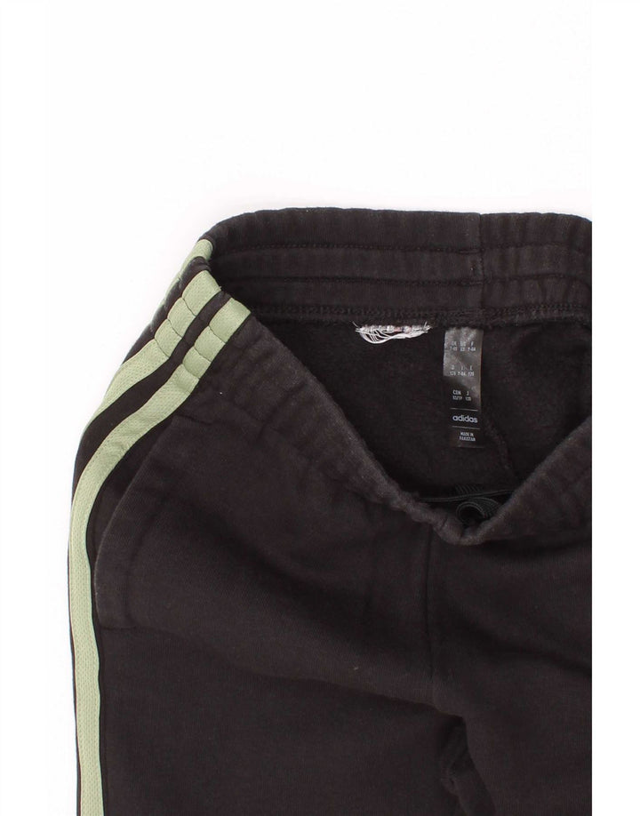 Adidas Boys Tracksuit Trousers 7-8 Years Black