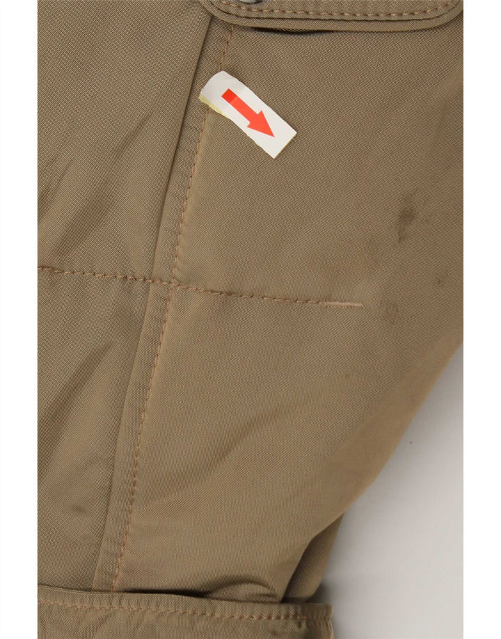 Mabrun Womens Hooded Padded Jacket IT 44 Medium Beige Polyamide