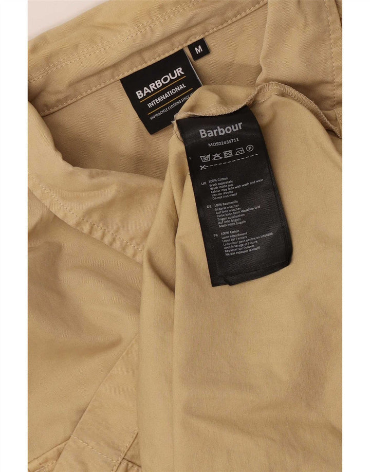 Barbour Mens Shirt Medium Beige Cotton