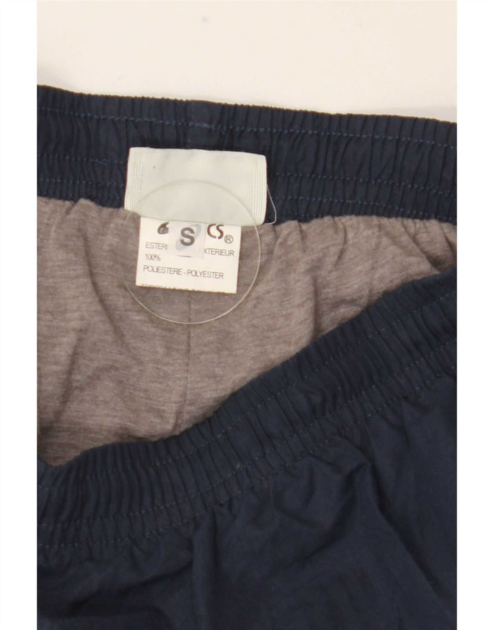 Asics Mens Tracksuit Trousers Small Navy Blue Polyester