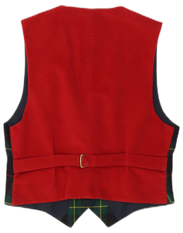 Norton & Wilson Womens Waistcoat IT 42 Medium Green Check