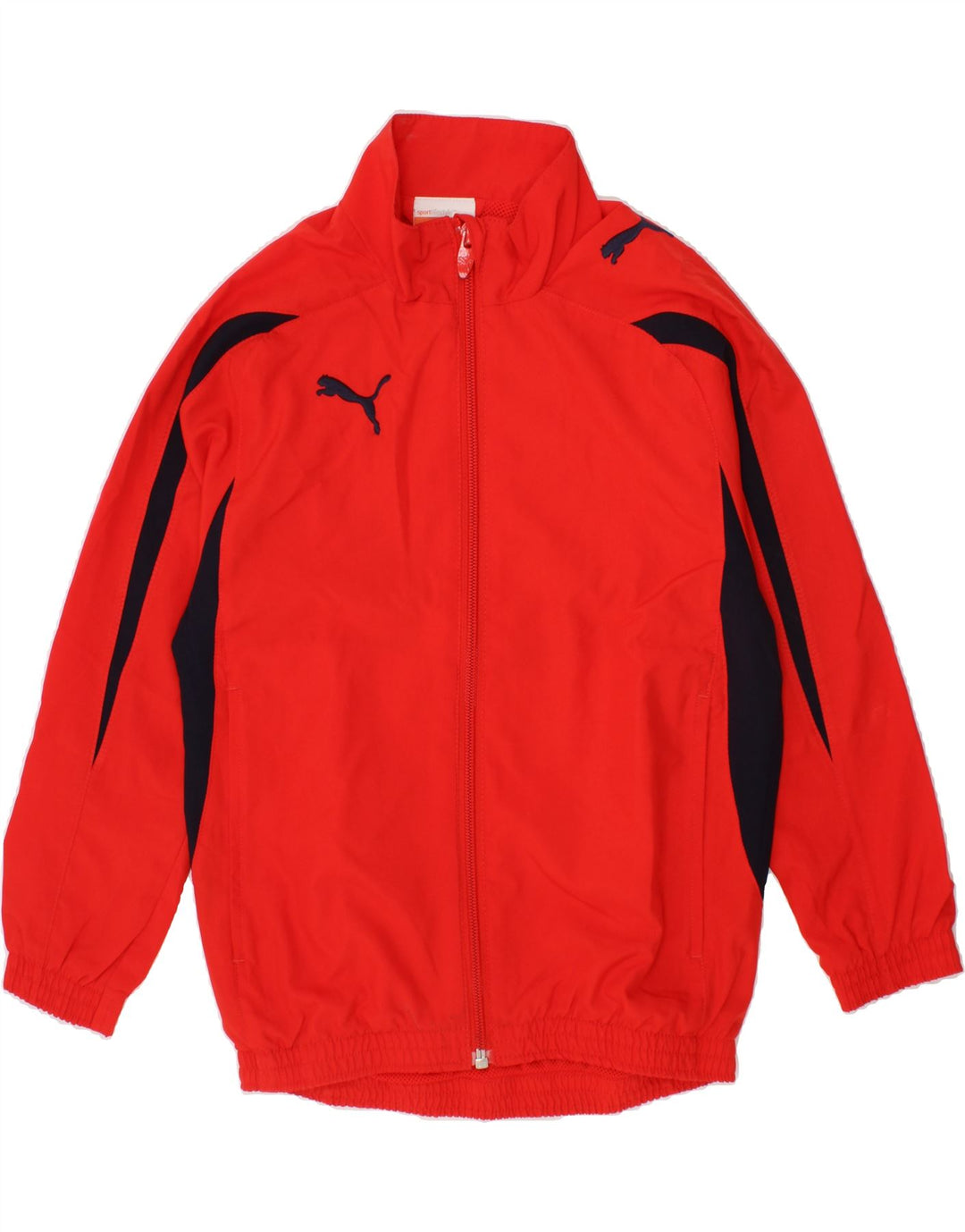 PUMA Boys Tracksuit Top Jacket 5-6 Years XS  Red Colourblock Vintage Puma and Second-Hand Puma from Messina Hembry 