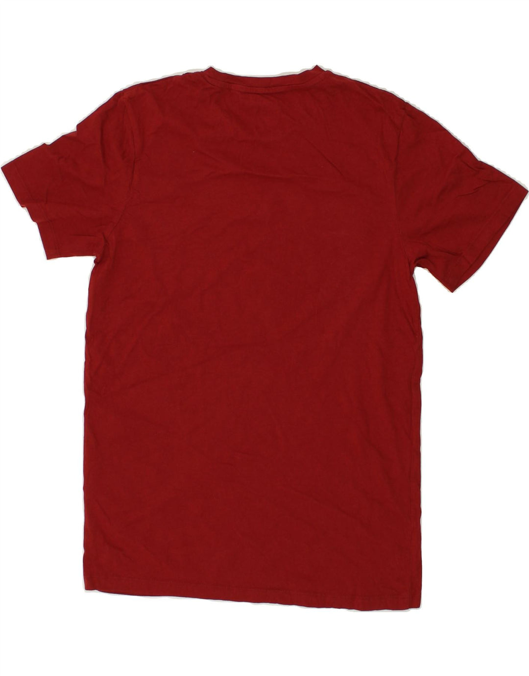 JACK & JONES Mens Graphic T-Shirt Top Medium Burgundy Cotton Vintage Jack & Jones and Second-Hand Jack & Jones from Messina Hembry 